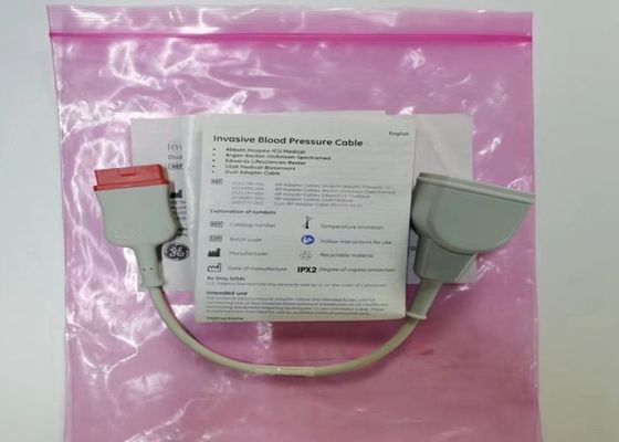 Cabos de pressão arterial invasivos GE de 30 cm com adaptador duplo de IBP 2005772-001
