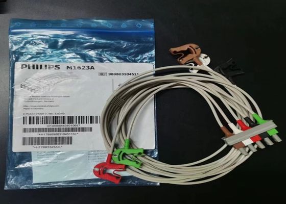 PHILIP M1623A Consumíveis de dispositivos médicos, 5 Cabo de ECG de chumbo 989803104511