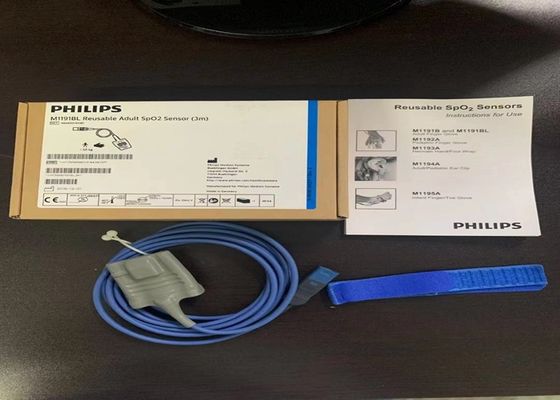 PHILIP M1191BL Sensor Spo2 para adultos Reutilizável 3m D Cabeça 8 Pins Ref 989803144381