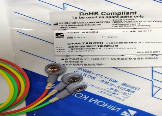 NIHON KOHDEN Equipamento Médico Peças sobressalentes cabo BR-913P Snap On Tipo K910A