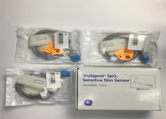 3 Pcs em uma caixa TruSignal SpO2 Sensor de pele sensível 9 pinos / reutilizável