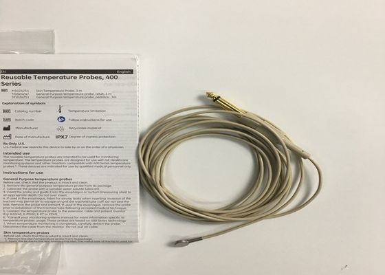IPX7 Dispositivos de consumo para dispositivos médicos, sonda de temperatura reutilizável GE 3M 10ft