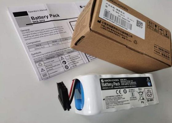 2800mAh Bateria recarregável Ni Mh, 12v Nkb 301v Nihon Kohden