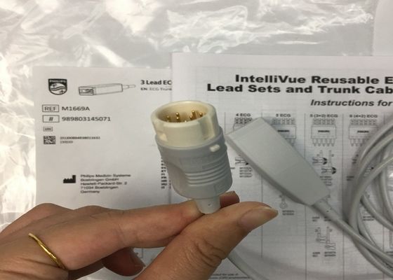 M1669A Cable de ECG aAMI/IEC de chumbo de 3 litros reutilizável
