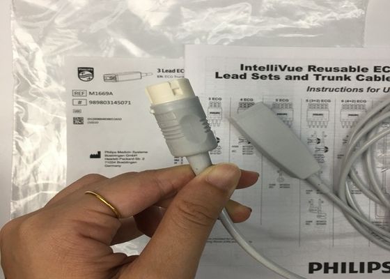 M1669A Cable de ECG aAMI/IEC de chumbo de 3 litros reutilizável