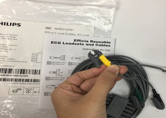 PHLIP Efficia Reutilizável 5 Cable de Chumbo ECG IEC Limb For Adults