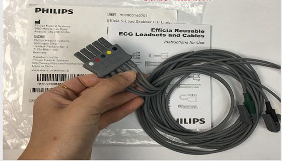 PHLIP Efficia Reutilizável 5 Cable de Chumbo ECG IEC Limb For Adults