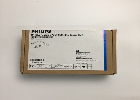Phlip M1196A ECG Peças de substituição, Sensor de clipe de dedo 3M Com 8 conector PIN