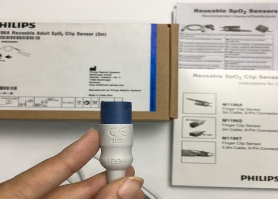 Phlip M1196A ECG Peças de substituição, Sensor de clipe de dedo 3M Com 8 conector PIN