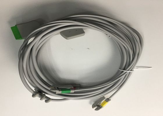 Múlti-link ECG peças de substituição cabo 3 Lead com integrado Grabber Lead Wire 3.6M