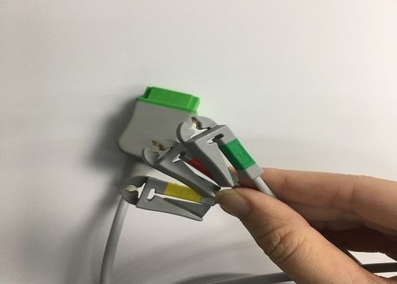 Múlti-link ECG peças de substituição cabo 3 Lead com integrado Grabber Lead Wire 3.6M