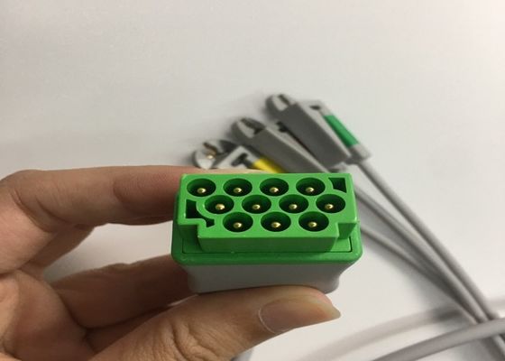 Múlti-link ECG peças de substituição cabo 3 Lead com integrado Grabber Lead Wire 3.6M
