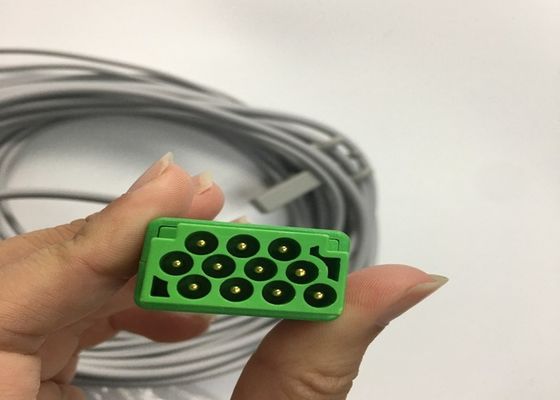 3 Cable de tronco de ECG de chumbo 2106309-002 com cabo de chumbo de agarrador integrado 12FT