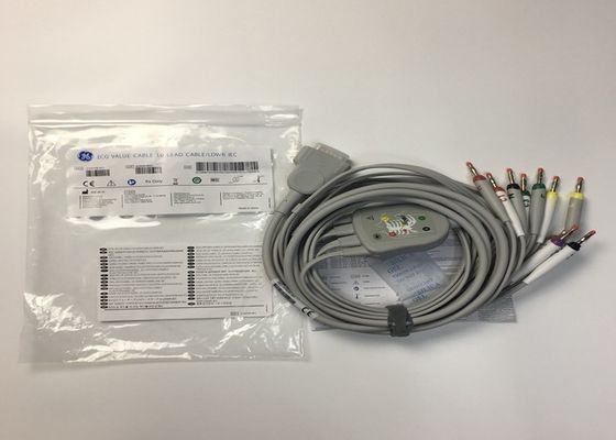 10 Peças de substituição para ECG de chumbo Cabo GE2104726-001 Norma UE