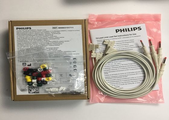 1M 12 Chama ECG Limb Leads 989803151711 Para PHLIP TC30 TC50 TC70 monitor do paciente