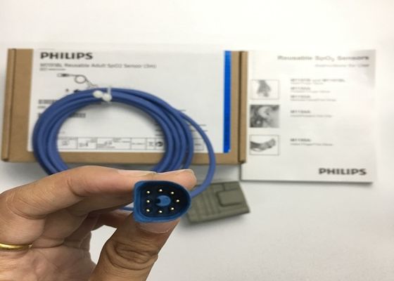 Phlip M1191BL Equipamento Médico Peças sobressalentes, Sensor SpO2 para Adultos 3M D Forma 8 pinos