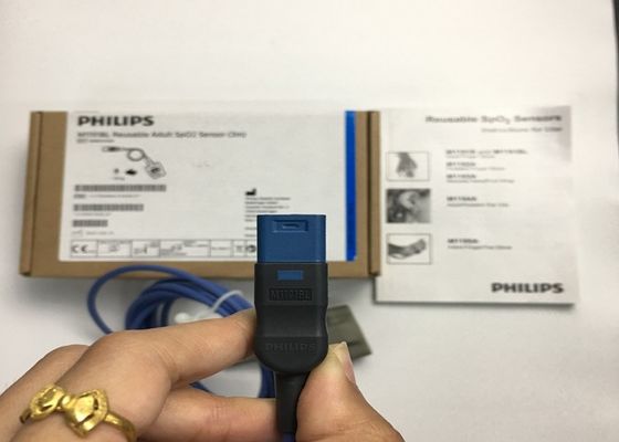 Phlip M1191BL Equipamento Médico Peças sobressalentes, Sensor SpO2 para Adultos 3M D Forma 8 pinos