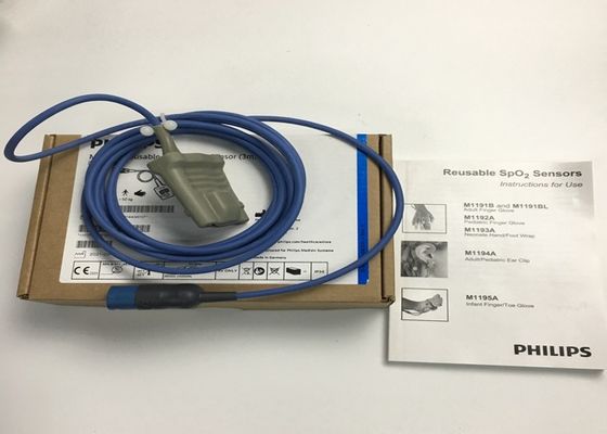 Phlip M1191BL Equipamento Médico Peças sobressalentes, Sensor SpO2 para Adultos 3M D Forma 8 pinos