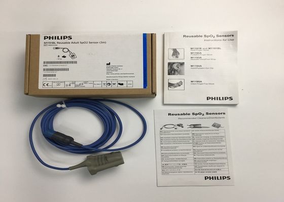 Phlip M1191BL Equipamento Médico Peças sobressalentes, Sensor SpO2 para Adultos 3M D Forma 8 pinos