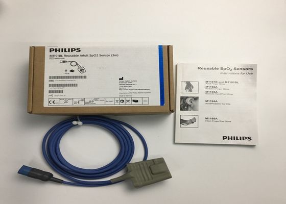 Phlip M1191BL Equipamento Médico Peças sobressalentes, Sensor SpO2 para Adultos 3M D Forma 8 pinos