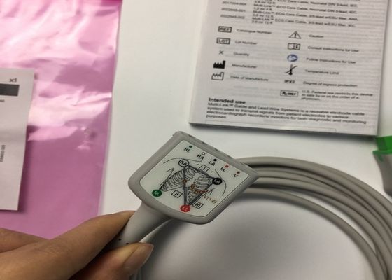 GE Adultos Multi-Link ECG Cable 3 Lead 5 Lead 3.6M 12ft 2017003-001