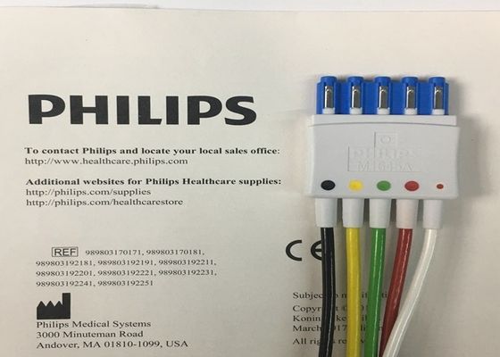 M1645A IntelliVue Equipamento Médico Peças sobressalentes Cabos 5 Leadset