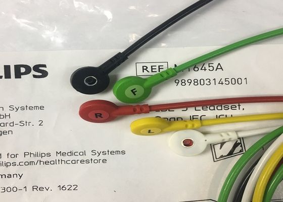 M1645A IntelliVue Equipamento Médico Peças sobressalentes Cabos 5 Leadset