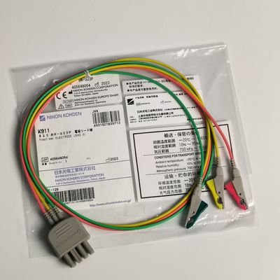 Consumíveis duráveis para dispositivos médicos NIHON KOHDEN Eletrodo Chumbo (3) K911 BR-903P
