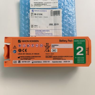 Desfibrilador Nihon Kohden AED Bateria Alid Não recarregável NKPB-14301K X216A