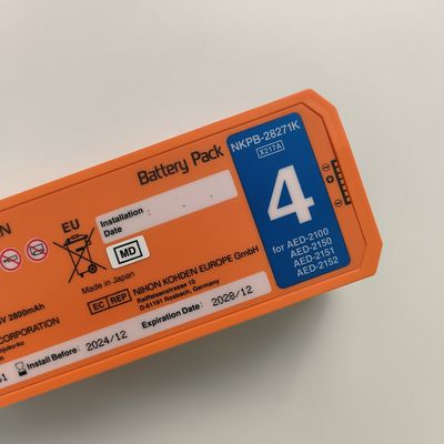 Nihon Kohden AED Desfibrilador Bateria Laranja AED-2100aed-2150aed-215aed-2152 Nkpb-28271k X217A