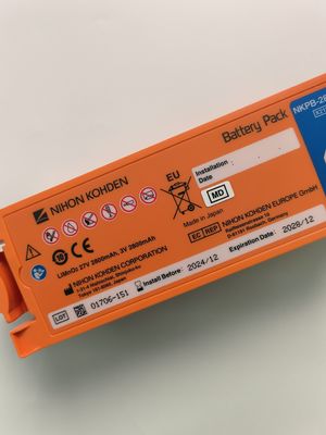 Nihon Kohden AED Desfibrilador Bateria Laranja AED-2100aed-2150aed-215aed-2152 Nkpb-28271k X217A