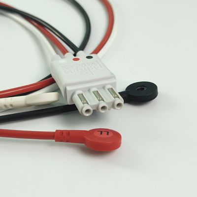 REF M1673A PHILIP Monitor do doente CBL 3 Ledset Snap AAMI ICU PN 989803145111