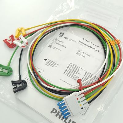 PHILIP Monitor do Paciente Dispositivo Médico Consumíveis CBL 5 Leadset Grabber IEC ICU REF M1971A 989803125851