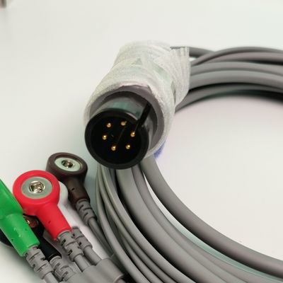 REF EC05DAS061 Monitores de cordão cardíaco integrado 5 Tipo de fivela resistente à desfibrilação por chumbo