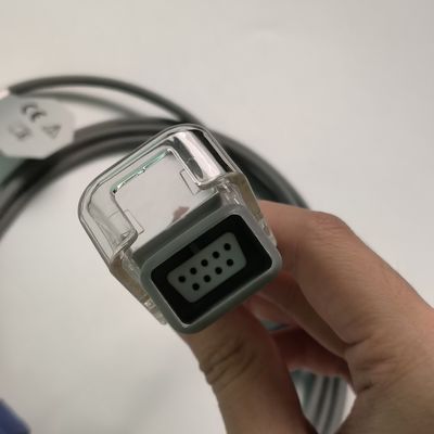 REF SHEC3 Cabo de extensão de oxigénio sanguíneo 2M Cabeça Redonda Azul Single Slot 7 Pin L 2,0 metros