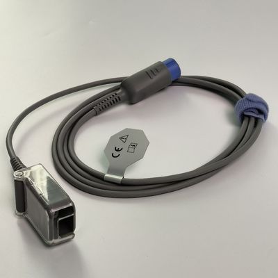 REF SHEC3 Cabo de extensão de oxigénio sanguíneo 2M Cabeça Redonda Azul Single Slot 7 Pin L 2,0 metros