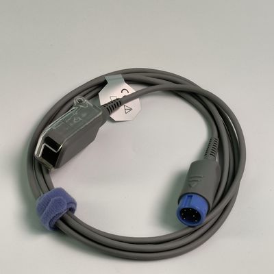 REF SHEC3 Cabo de extensão de oxigénio sanguíneo 2M Cabeça Redonda Azul Single Slot 7 Pin L 2,0 metros