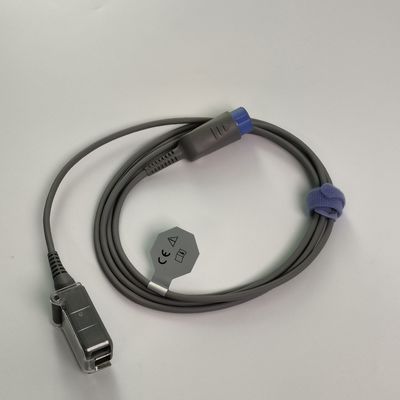 REF SHEC3 Cabo de extensão de oxigénio sanguíneo 2M Cabeça Redonda Azul Single Slot 7 Pin L 2,0 metros