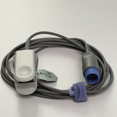 Sete Agulhas Finger Clip Integrado Sonda de Oxigénio Sangue Sensor de Oxigénio Sangue Adulto 2,5M Reutilizável REF SH1