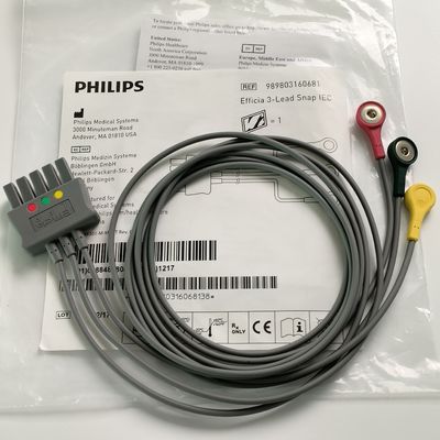 PHILIP Original CBL 3 Set de fio de chumbo Snap IEC ICU REF:989803160681