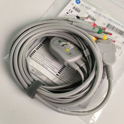 Máquina de eletrocardiograma integrada 12 fios de chumbo com 15 pinos padrão europeu IEC cabeça de banana 4.0