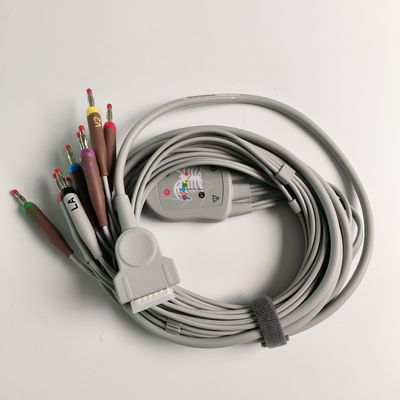 Máquina de eletrocardiograma integrada 12 fio de chumbo 15 pin cabeça de banana 4.0 Guia de peito 3.2M