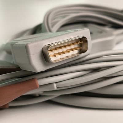 Máquina de eletrocardiograma integrada 12 fio de chumbo 15 pin cabeça de banana 4.0 Guia de peito 3.2M