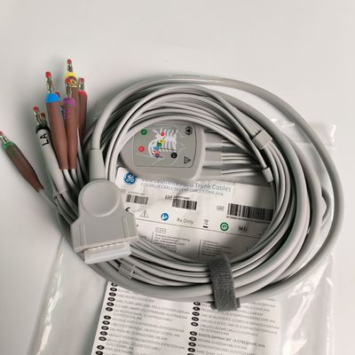 Máquina de eletrocardiograma integrada 12 fio de chumbo 15 pin cabeça de banana 4.0 Guia de peito 3.2M