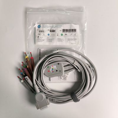 Máquina de eletrocardiograma integrada 12 fio de chumbo 15 pin cabeça de banana 4.0 Guia de peito 3.2M