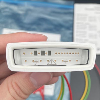 Três guias de pinça europeia padrão com conector de oxigénio no sangue ECG 3 gravatores de chumbo REF:989803171911