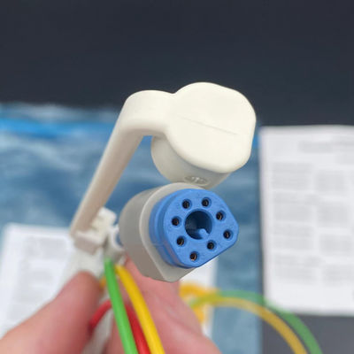 Três guias de pinça europeia padrão com conector de oxigénio no sangue ECG 3 gravatores de chumbo REF:989803171911