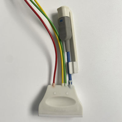 Três guias de pinça europeia padrão com conector de oxigénio no sangue ECG 3 gravatores de chumbo REF:989803171911