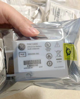 GE MAC1600 Bateria da máquina de ECG 14,8V 2,3Ah 37Wh REF 2032095-001