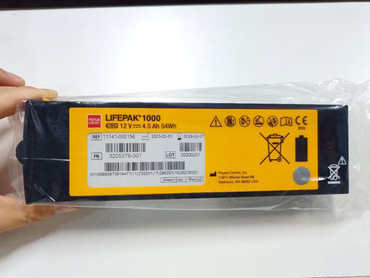 REF:1141-000156 Baterias de equipamento médico Medtronic LIFEPAK 1000 Bateria de desfibrilador 12V 4.5Ah 54Wh